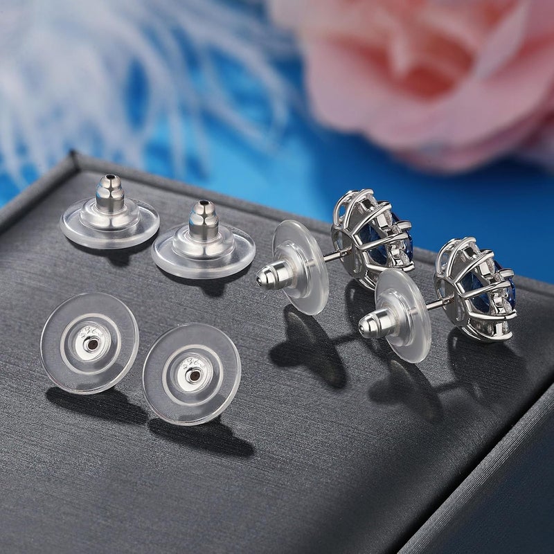 Formulen 925 Sterling Silver & 18K Gold Plated Locking Earring Backs Replacements, 6pcs/3pairs, Secure & Hypoallergenic for Studs & Heavy Droopy Earrings - Image 3